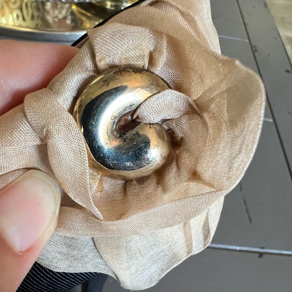 O Jour   Cream and Black Peep Toe Heels Size 37 - Picture 8 of 11